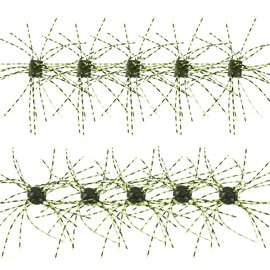 Eupheng Silicone Soft Dice Fishing Lures with Multiple Tentacles, Handmade Slow Sink Bass Fishing Soft Plastic Baits for Drop Shot, Finesse, Wacky Rig