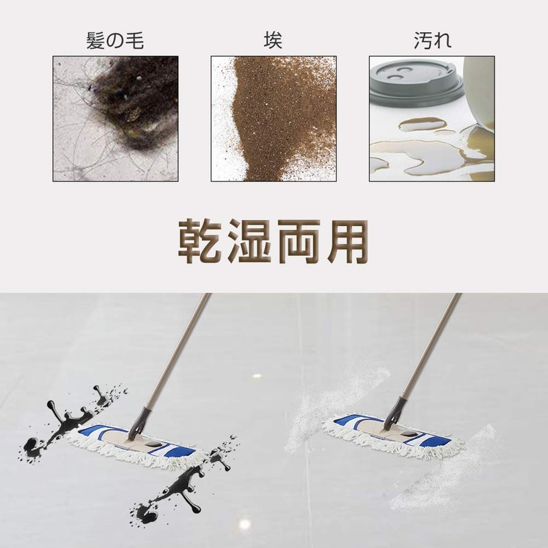 Eyliden. Floor Mop, Cotton Type, Cloth Pad, Spare Mop, Replacement