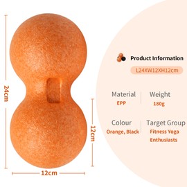 RYTMAT Fascia Duo Ball for Back Spine Shoulder Self Massage Ball for Myofascial Release Trigger Point Therapy Fascia Training Fascia Balls for Neck Feet Legs