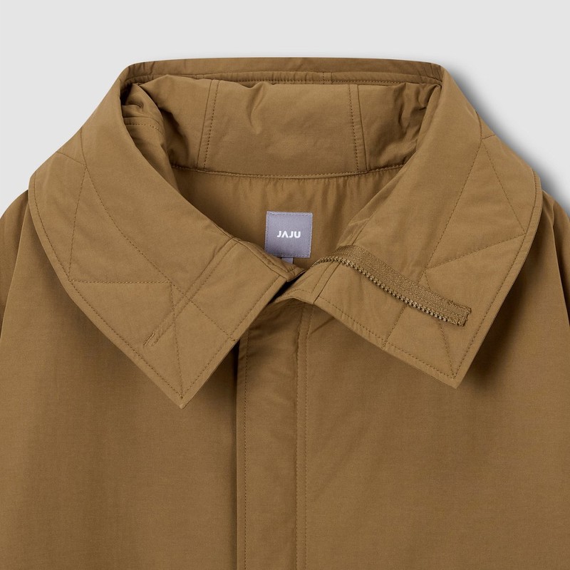 JAJU [JAJU/자주] 여 루즈핏 롱 패딩 야상_올리브 [JAJU] Women's Loose