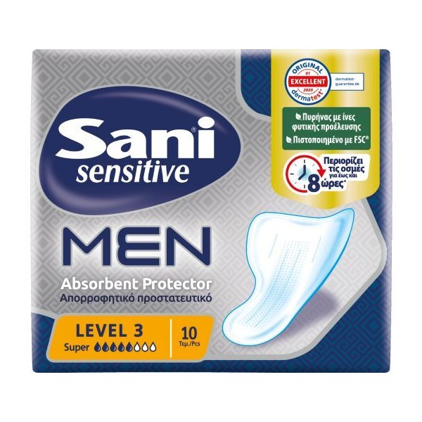 Sani Sensitive Men Level 3 Super, 10pcs