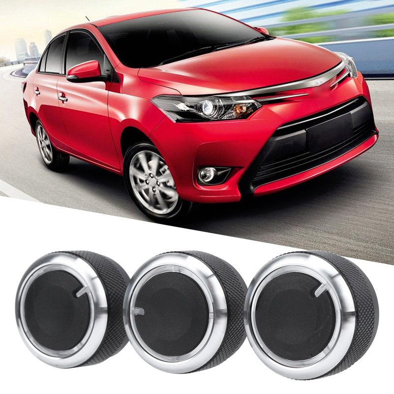 3PCS Car Air Condition Switch Thermal Controller Knob Replacement for