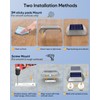 DetarZinLED Solar Driveway Lights Outdoor, 4 Pack IP68 Waterproof Dock