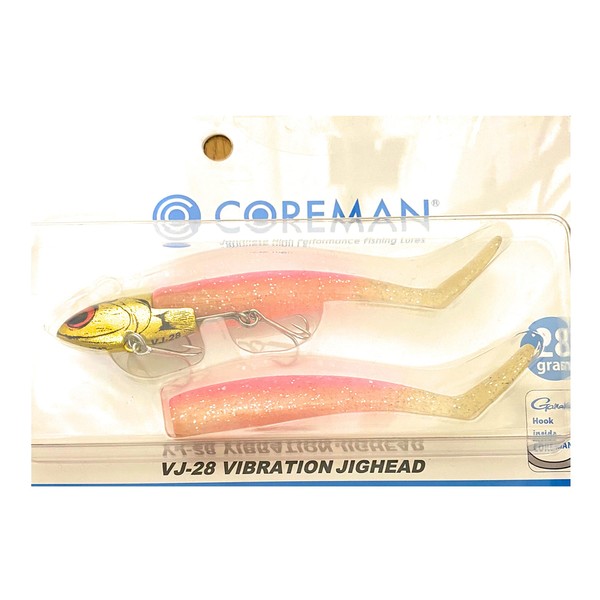 Coreman Worm VJ-28 Vibration Jig Head #054 Gold Head /