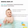 Shower Thermometer,Led Digital Display 360°Rotating Screen Baby Bath Water Power