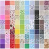 Ckhoid 100 Pcs 10 x 10 Inches Cotton Fabric Squares
