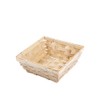 Square Bamboo Bread Basket Food Storage Basket Wicker Christmas Hamper Basket Retail Display Basket Small Basket (10)