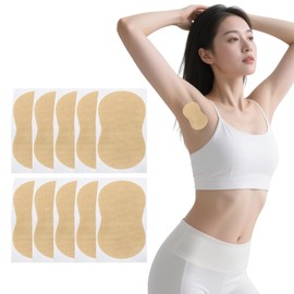 Underarm Sweat Pads, 100 Sheets, Anti-Armpit Pads, Men's, Sweat Removal, Gourd Shape, Excellent Sweat Absorption, Can Be Used Under Armpits and Soles, Easy to Use, Direct Attach