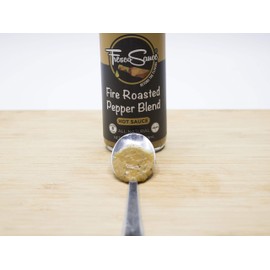 Fire Roasted Pepper Blend Hot Sauce by Fresco Sauce - Jalapeno & Serrano Peppers - Flavorful - All Natural- Vegan - Vinegar Free - Gluten Free - 5 fl oz