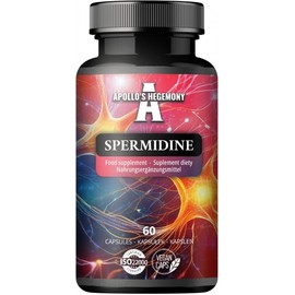 idine 600 mg from Wheat Germ Extract - 60 Capsules - 60 Days Supply - Supports Healthy Ageing - Dietary Supplement by Apollo's Hegemony