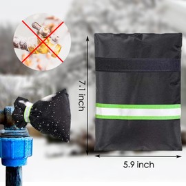 Outdoor Tap Cover for The Winter,Outside Tap Jacket with Reflective Strip Will Protect Your Outside Tap,Insulated Protector Tap Frost Protector Cover,Waterproof Thermal Tap Cosy Cover from Freezing