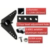 NyVoozy for NK-180s Marine Steering Triangle, Black Powder Coated Aluminum,