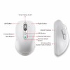 Wireless Bluetooth Mouse Rechargeable,USB+BT×2,Multi Device Quiet Ergo Computer Mouse,Metal 4-Way
