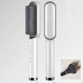 Electric Hair Comb Prevent Scalding Adjustable Automatic Negative Ions Hair Straightener Curler Brush