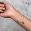 4 x 'Cute Fat Bird' Temporary Tattoos - Water Resistant,