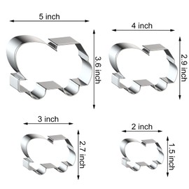 Cement Mixer Truck Cookie Cutter Set - 5 Inch, 4 Inch, 3 Inch, 2 Inch - 4 Piece Construction Truck Vehicles/Machines Cookie Cutters Shapes - Stainelss Steel