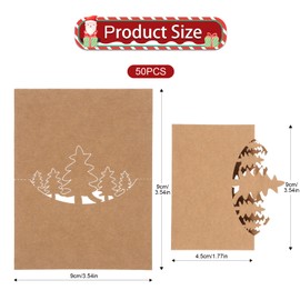 50Pcs Christmas Place Cards for Table, Christmas Name Place Cards for Table Christmas, Snowflake Table Name Cards, Kraft Xmas Table Cards Christmas Table Setting Seat Card for Wedding Party Decoration