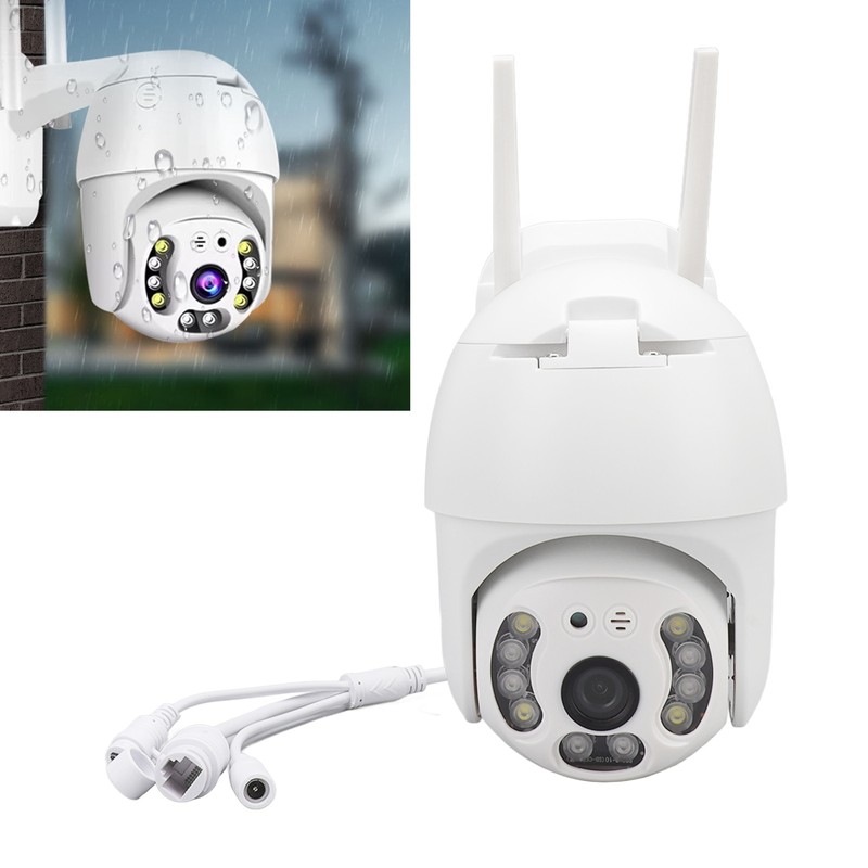 Wireless Webcam Dual Light 3MP IP66 360 Degree Rotation Wall