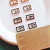 5mm/0.2'' (Inner Diameter) Tiny Rectangle Shape Metal Buckles, Doll Mini