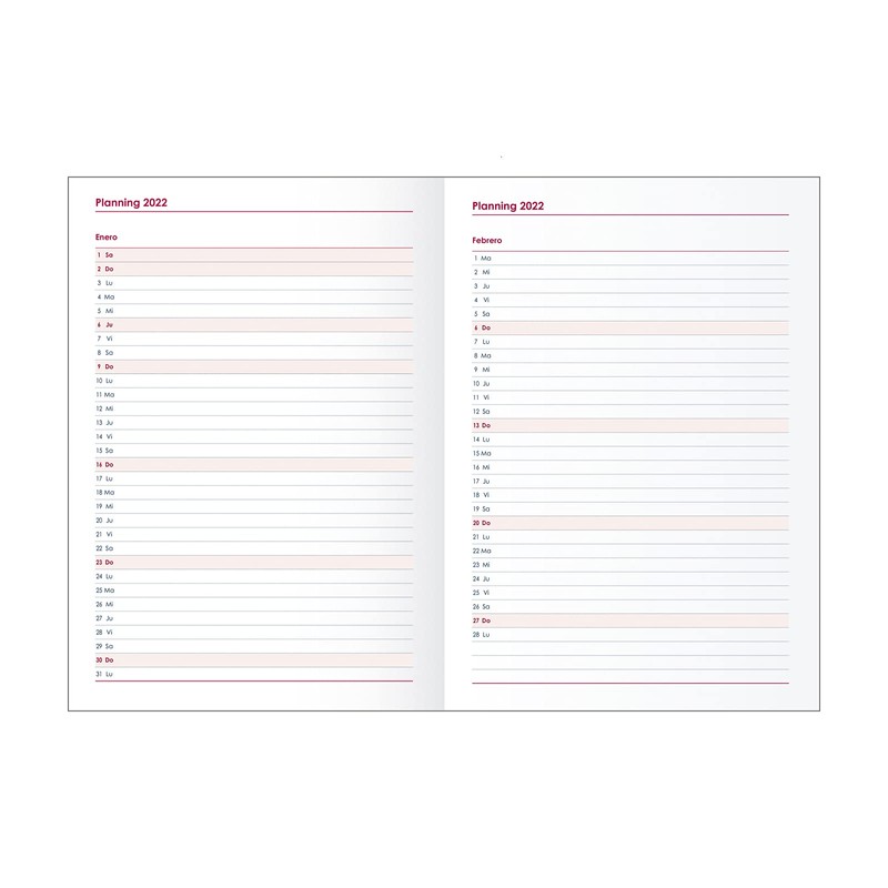 Dohe – Agenda Day Side 15 x 21 cm Black,