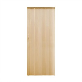 Portable Accordion Doors Interior for Closet,Accordion Folding Door Interior,Accordion Bifold Doors,Sliding Doors,Compact Temporary Doors Oak 48in*80in for Doorway,Home,Bedroom (Oak, 48in*80in)