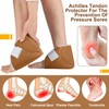 2 Pcs Heel Protectors for Pressure Sores Sheepskin Heel Pads
