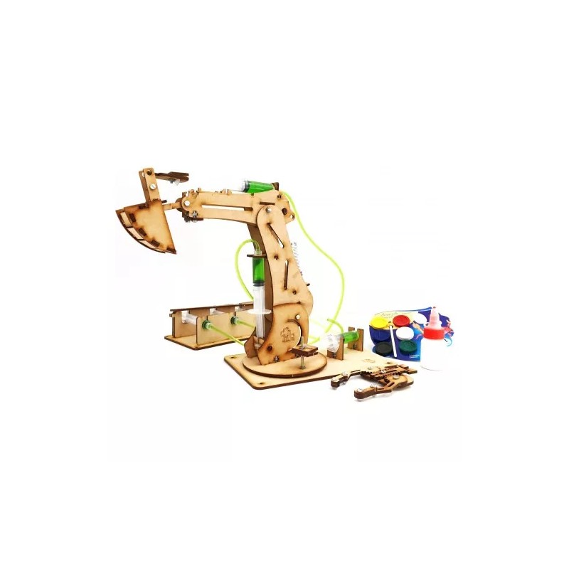 Monkits Education Brazo Hidráulico Para Armar Juguete Didáctico, Mecanico