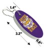 GRAPHICS & MORE Bayou Bengals Fierce Tiger Floating Keychain Oval