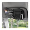 TSUGAMI Car Sun Visor Organizer, PU Leather Vehicle Sunshade Storage