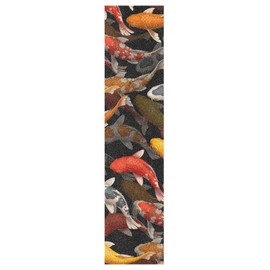 Kigai 3D Koi Fish Skateboard Grip Tape Deck Sandpaper for Rollerboard 10" x 44"
