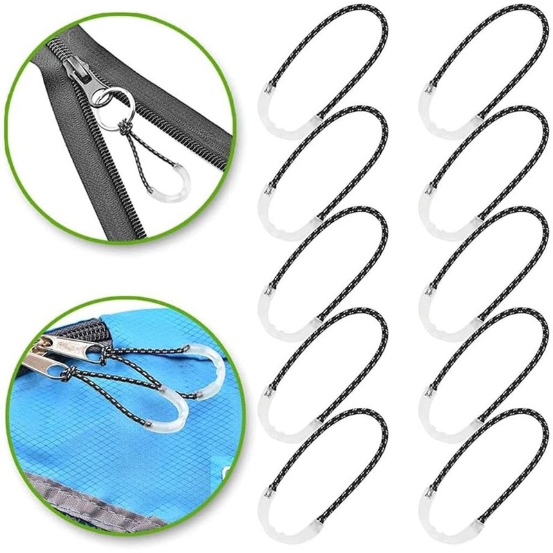 SANJAOYEE Zipper Tabs Glow in the Dark Zipper Pulls 10pcs