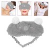 Outanaya Cute Sleep Mask Fluffy Cartoon Eye Cover for Comfortable