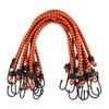 Bungee Cords - 10-Pack Rubber 18-Inch Cordage with Heavy-Duty Vinyl-Coated