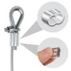 Homefantasy Pack of 50 Press Clamps, 8 mm, Aluminium Crimping