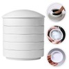 NUOBESTY Ceramic Ink Dish Stackable Paint Mixing Trays Round Ceramic