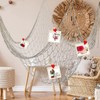 Ihvewuo 2 Pcs Fish Netting Decoration Beige Nautical Fish Net
