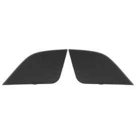 Qiilu Cubierta del Gancho de Remolque del Parachoques Delantero, par de Tapas de la Cubierta del Ojo del Gancho de Remolque del Parachoques Delantero 53285‑0r080 Reemplazo para RAV4 2016-2018