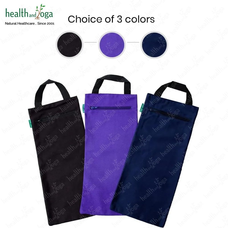 HEALTHANDYOGA(TM Yoga Sand Bags - Double Bag with Inner Waterproof