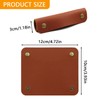 2Pcs Soft Luggage Handle Wrap PU Leather Handbag Handle Covers