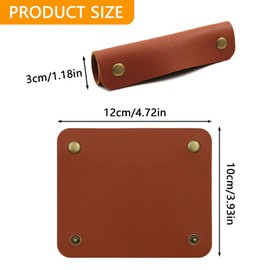 2Pcs Soft Luggage Handle Wrap PU Leather Handbag Handle Covers Comfortable Handle Protector Cover Strap Wallet Handle Grip Protector for Handbag Suitcase Luggage