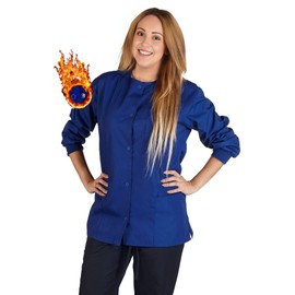 Chaqueta médica para mujer, Azul Oscuro (Dark Royal), XXXL