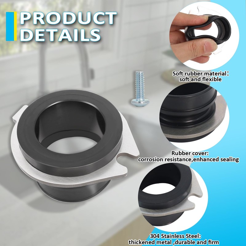 75499 Flex Coupler Garbage Disposal Replacement Parts Compatible with Insink-erator,