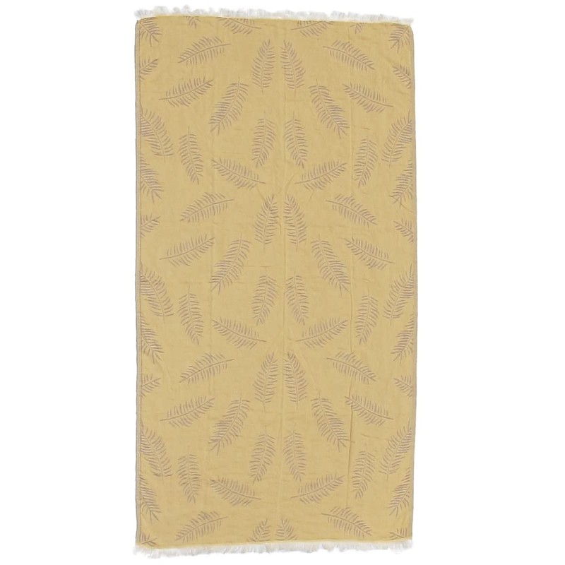 Evagone Jacquard Premium Peshtemal Lotus Pattern (Beach Towel aslo for