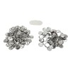100 Sets Blank Button Badge Parts Set Round Shape Rust