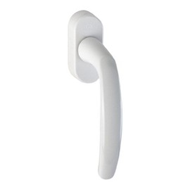 HOPPE Secustik® 'Atlanta' 0530/US952 - 2433766 Window Handle Rotation/Tilt Aluminium Traffic White Coated