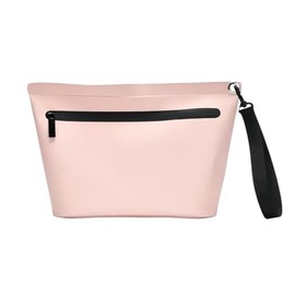 Waterproof Zipper Pouch – Pink PVC Travel Bag for Beach, Pool & Gym | Holds Swimwear, Phone & Essentials