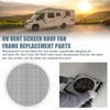 Adabuing RV Vent Screen Roof Fan Frame Parts Replacement for