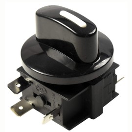 HQRP Heavy-Duty Rotary Switch 4-Position 3-Speed 120V-250V, 15A Fan Heater Speed Selector, UL listed