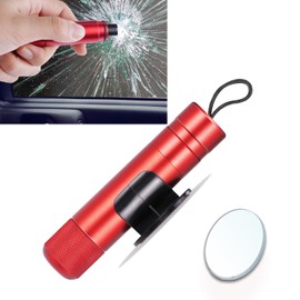 1 Pcs Automobile Safety Hammer 1 PCS Base 1 PCS Test Glass Safe Hammer for car Windows, Safe Hammer, safehammer，Glass Breaker is car Escape Tool for Rescue/Disaster/Escape