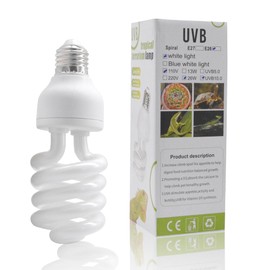 yimidool UVB Reptile Light Bulb 10.0 26W, UVA-UVB Bulbs for Reptiles Ideal for Rainforest Reptiles Bearded Dragons Lizard Tortoise Iguanas Chameleons Snake - 1 Pack